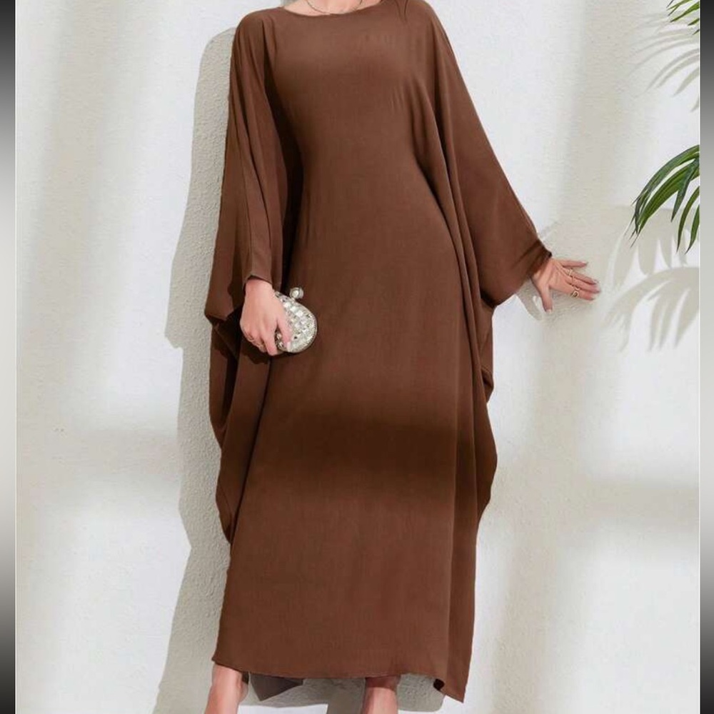 butterfly abaya dress kaftan Jalbaya Arab Muslim soft
